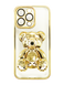 Силіконовий чохол Perfomance bear для iPhone 13 Pro gold Full Camera