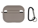 Чехол for AirPods Pro 3 силиконовый stone (gray) с микрофиброй