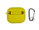 Чохол for AirPods 3 силіконовий bright yellow з мікрофіброю