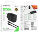 Сетевое Зарядное Устройство Borofone BA84A 1USB-C PD/QC 30W+Type-C to Type-C black