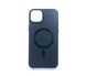 Чохол TPU+Glass Sapphire Midnight with MagSafe для iPhone 15+ deep navy