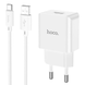 Сетевое зарядное устройство Hoco C106A Leisure 1USB/2.1A Lightning white