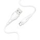 USB кабель Borofone BX18 Optimal micro 2.4A/2m white