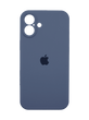 Силіконовий чохол Full Cover для iPhone 16 lavander grey Full Camera