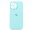Силіконовий чохол Full Cover Square для iPhone 14 Pro Max azure Full Camera