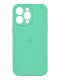 Силіконовий чохол Full Cover для iPhone 15 Pro Max spearmint Full Camera