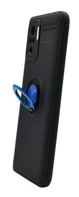 Накладка TPU Deen ColorRing для Xiaomi Redmi Note 10/Note 10s под магнитный держатель black/blue
