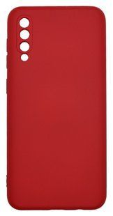 Силиконовый чехол SMTT для Samsung A50/A50s/A30s red Full Camera с микрофиброй