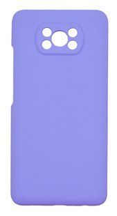 Силіконовий чохол Fibra для Xiaomi Poco X3 light purple Full Camera