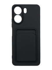 Силіконовий чохол WAVE Colorful Pocket для Xiaomi Redmi 13C/Poco C65 black Full Camera