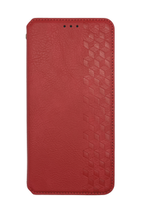 Чехол-книжка кожа WAVE Cubic Rubic для Samsung A26 red