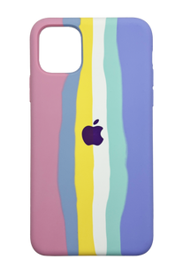 Силіконовий чохол Full Cover для iPhone 11 Pro Max Rainbow №3