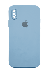 Силіконовий чохол Full Cover Square для iPhone X/XS lilac blue Full Camera