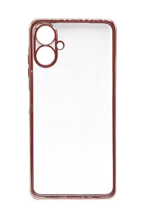 Силиконовый чехол WAVE Metal Color для Samsung A06 rose gold Full Camera