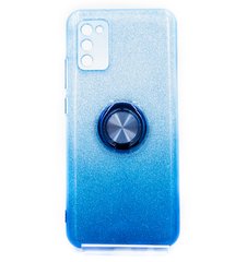 Силіконовий чохол SP Shine для Samsung A02s blue ring for magnet