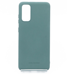 Силиконовый чехол Molan Cano для Samsung S20 green Smooth