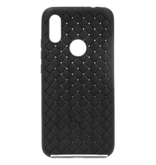 Силиконовый чехол Weaving case для Xiaomi Redmi 7 black (плетенка)