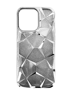 Силіконовий чохол Abstraction color для iPhone 15 silver