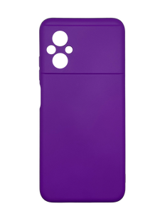 Силіконовий чохол Full Cover для Xiaomi Poco M5 purple Full Camera без logo