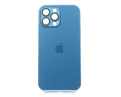 Чохол TPU+Glass sapphire matte case для iPhone 13 Pro Max navy blue