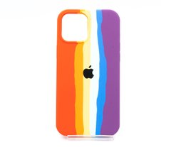 Силіконовый чохол Full Cover для iPhone 12 Pro Max Rainbow №2