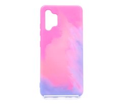 Силіконовий чохол WAVE Watercolor для Samsung A32 pink/purple (TPU)