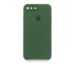 Силіконовий чохол Full Cover Square для iPhone 7+/8+ army green Camera Protective