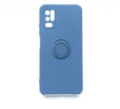 Чохол (TPU) Candy Ring для Xiaomi Redmi Note 10 5G/Poco M3 Pro 5G blue