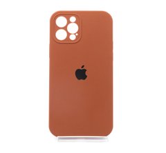 Силіконовий чохол Full Cover для iPhone 12 Pro milk chocolate Full Camera