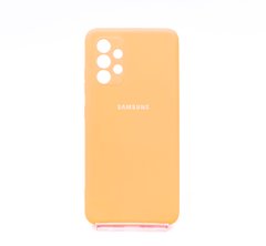 Силіконовий чохол Full Cover для Samsung A32 4G apricot Full Camera
