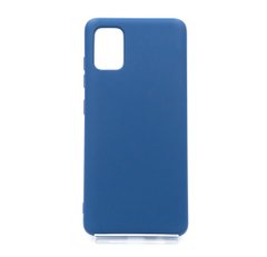 Силіконовий чохол Full Cover для Samsung A51 dark blue без logo