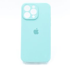 Силіконовий чохол Full Cover Square для iPhone 14 Pro Max azure Full Camera