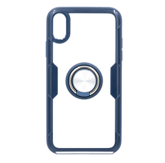 TPU+PC чохол Deen CrystalRing з магнітом для iPhone X/XS clear/blue
