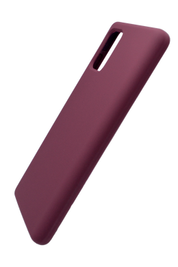 Силіконовий чохол Fibra для Samsung A71 marsala