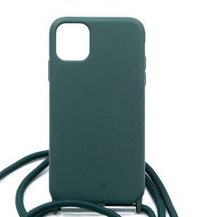 Силиконовый чехол WAVE Lanyard для iPhone 11 forest green (TPU)