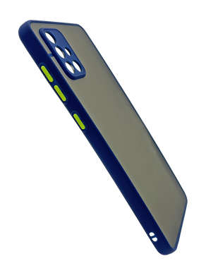 Чохол 2 в 1 Matte Color для Samsung A71 dark blue/green Full Camera
