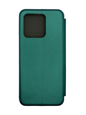 Чехол книжка Original кожа для Xiaomi Redmi 10C dark green