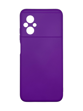 Силіконовий чохол Full Cover для Xiaomi Poco M5 purple Full Camera без logo