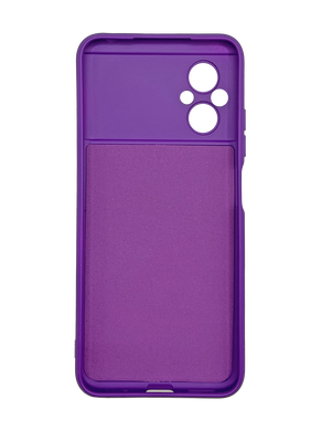 Силіконовий чохол Full Cover для Xiaomi Poco M5 purple Full Camera без logo