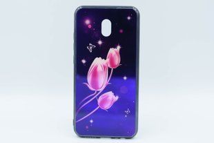 TPU+Glass чехол Fantasy для Xiaomi Redmi 8A с глянцевыми торцами тюльпаны