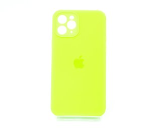 Силіконовий чохол Full Cover для iPhone 11 Pro neom green Full Camera