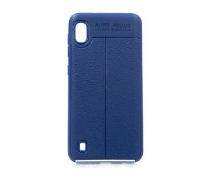 Силіконовий чохол Auto Focus шкіра для Samsung A10 blue