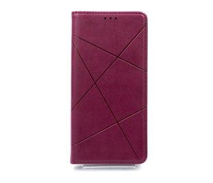 Чохол книжка Business Leather для Xiaomi Mi 12 Pro bordo