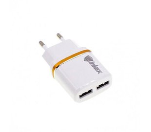 Сетевое зарядное устройство Inkax CD-11 Lightning 2.1A 2usb white