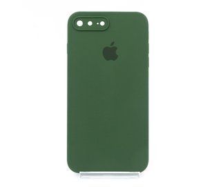 Силиконовый чехол Full Cover Square для iPhone 7+/8+ army green Full Camera