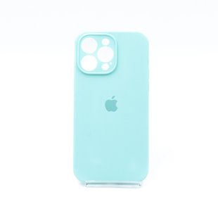 Силіконовий чохол Full Cover для iPhone 14 Pro Max marine green (azure) Full Camera