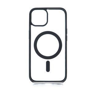 Чохол Color+MagSafe для iPhone 14 clear/black