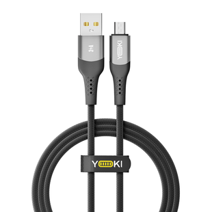 USB кабель YOKI SOLID YK-SO15 Micro 3A 1.2m black