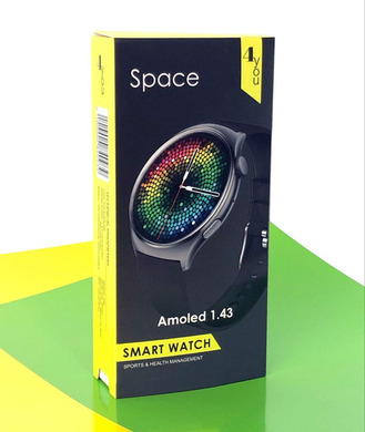 Часы Smart Watch (1.43 Amoled) 4you SPACE dark (black)
