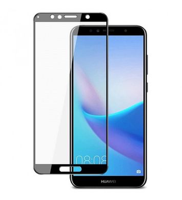 Захисне скло 5D Huawei Y6-2018 тех. упак.black